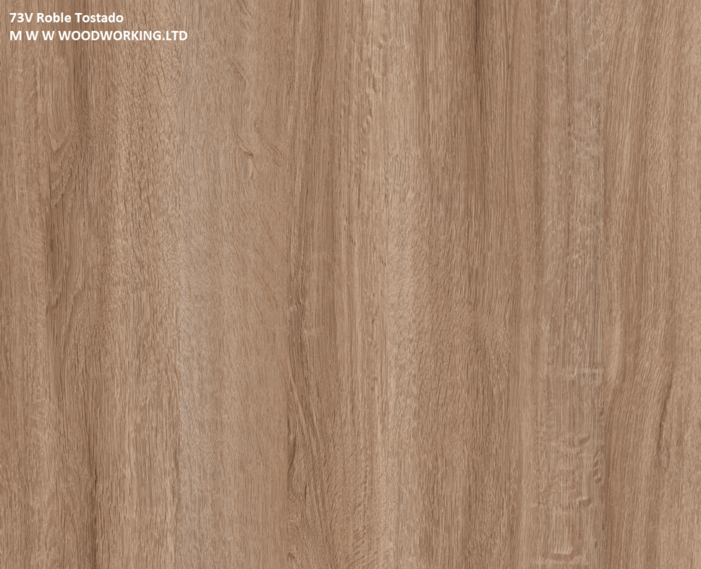 Roble Tostado: natural oak with a rich, toasted tone.